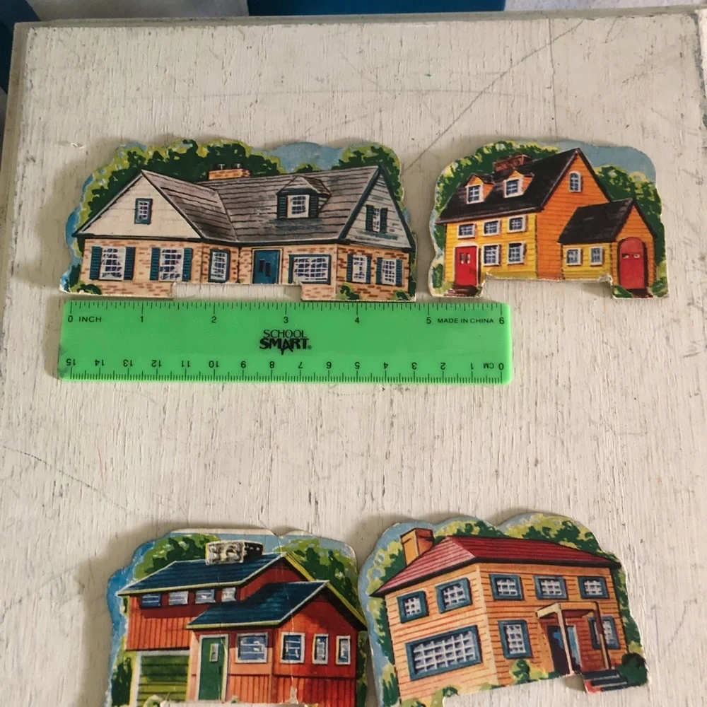 Vintage Cardboard Home Cutouts